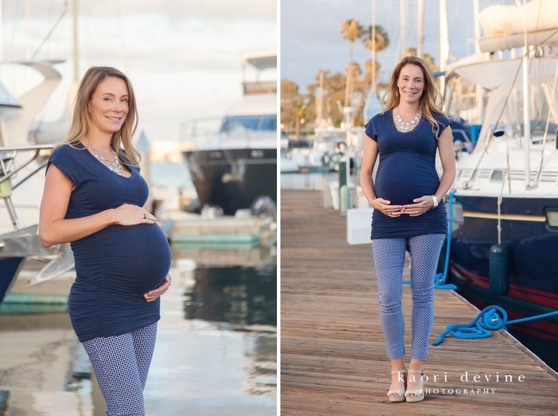San Diego Maternity Photographer | Frahm Family | Coronado Yacht Club