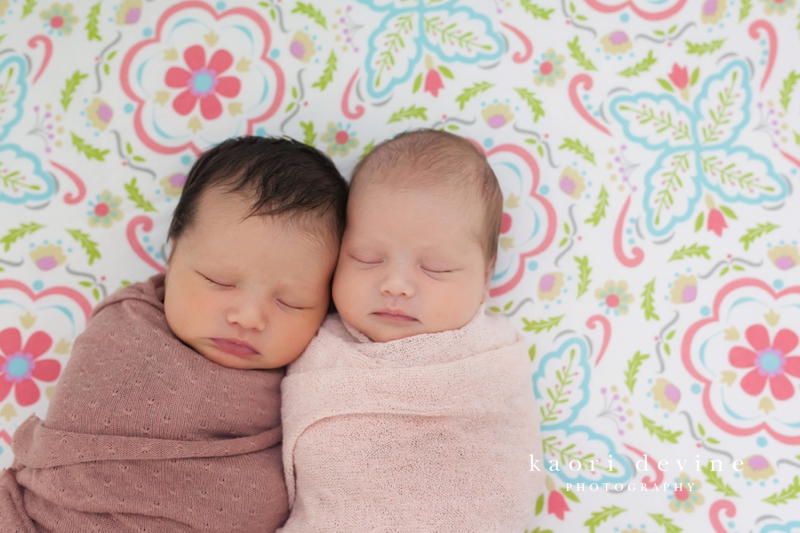 San Diego Newborn Photographer | Baby Emma and Baby Sarah