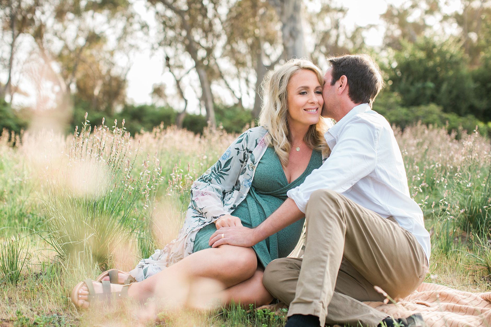 San Diego Maternity Photographer | La Jolla Eucalyptus Grove | Scripps Pier Meg + Brad