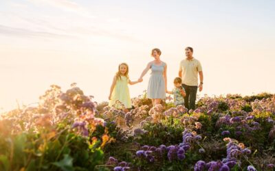 Purple Flower | San Diego Family Photographer | Del Mar | C Family