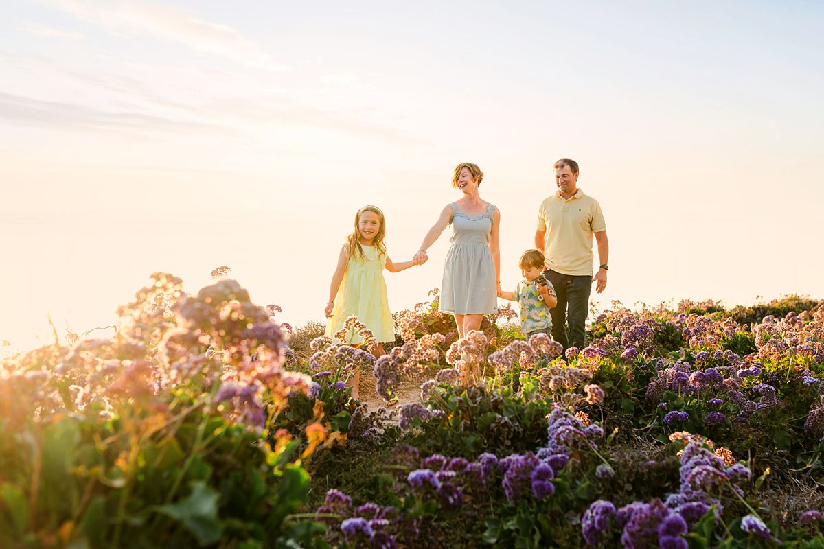 Purple Flower | San Diego Family Photographer | Del Mar | C Family