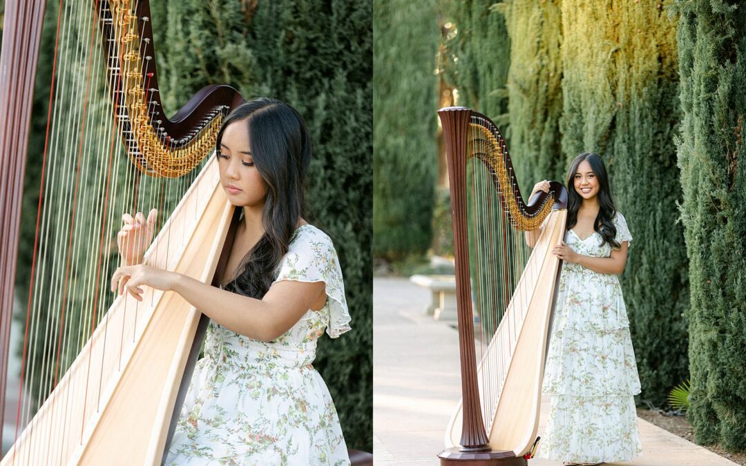 How to prepare for a high school senior photoshoot with an instrument
