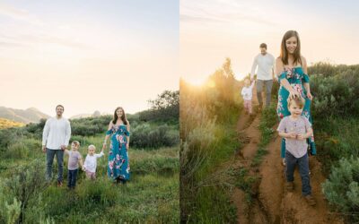 Spring Family Portrait at Santee Boulder, San Diego