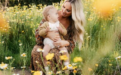 Wildflower family portrait session | San Diego