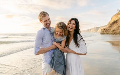 Extended family portrait session at Scripps Pier Beach La Jolla