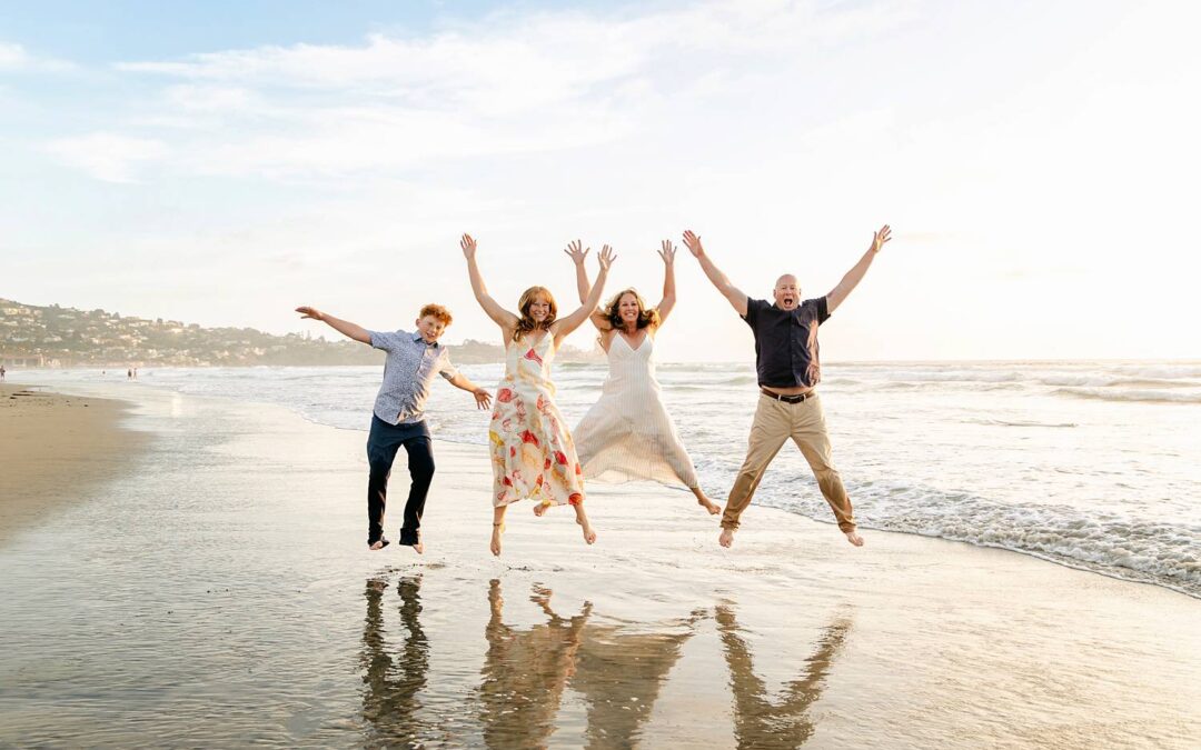 A Golden Hour Family Session at Scripps Pier Beach, La Jolla