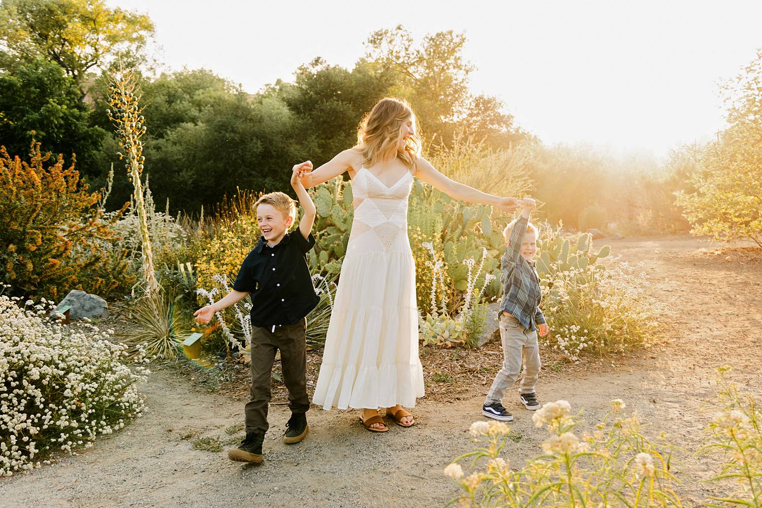 A Sun-Kissed Family Session in a California Native Plant Garden