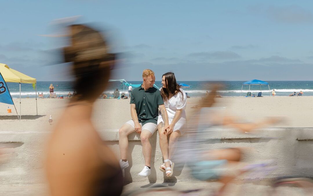San Diego Couple’s Beach Photographer | Mission Beach & Mission Bay Couple Session