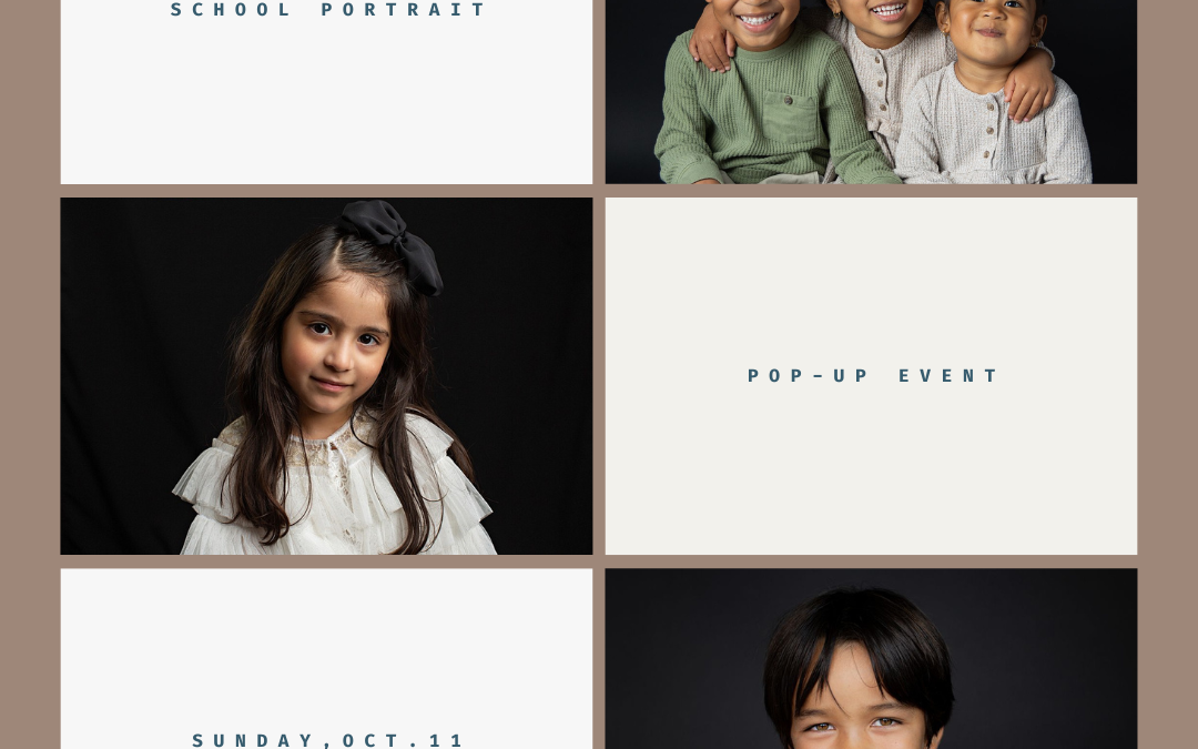 Fall Modern School Portrait Event Pop-Up Sunday 10/11